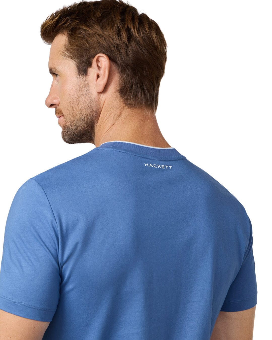 Hackett T-Shirts Hackett Blue Essential  T- Shirt