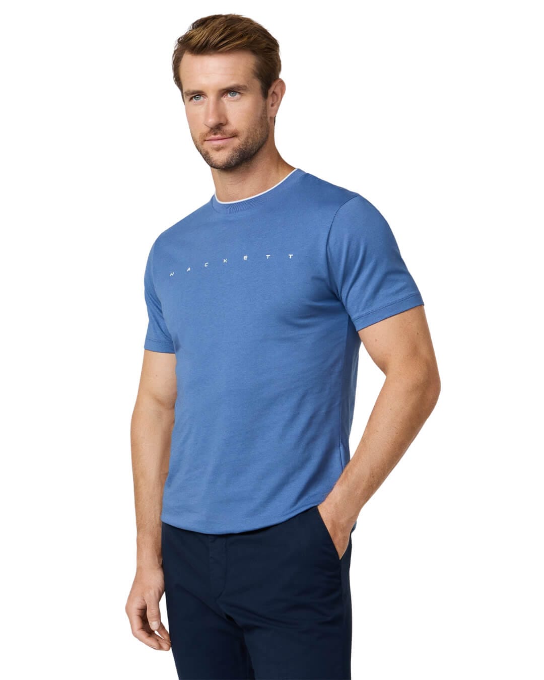 Hackett T-Shirts Hackett Blue Essential  T- Shirt