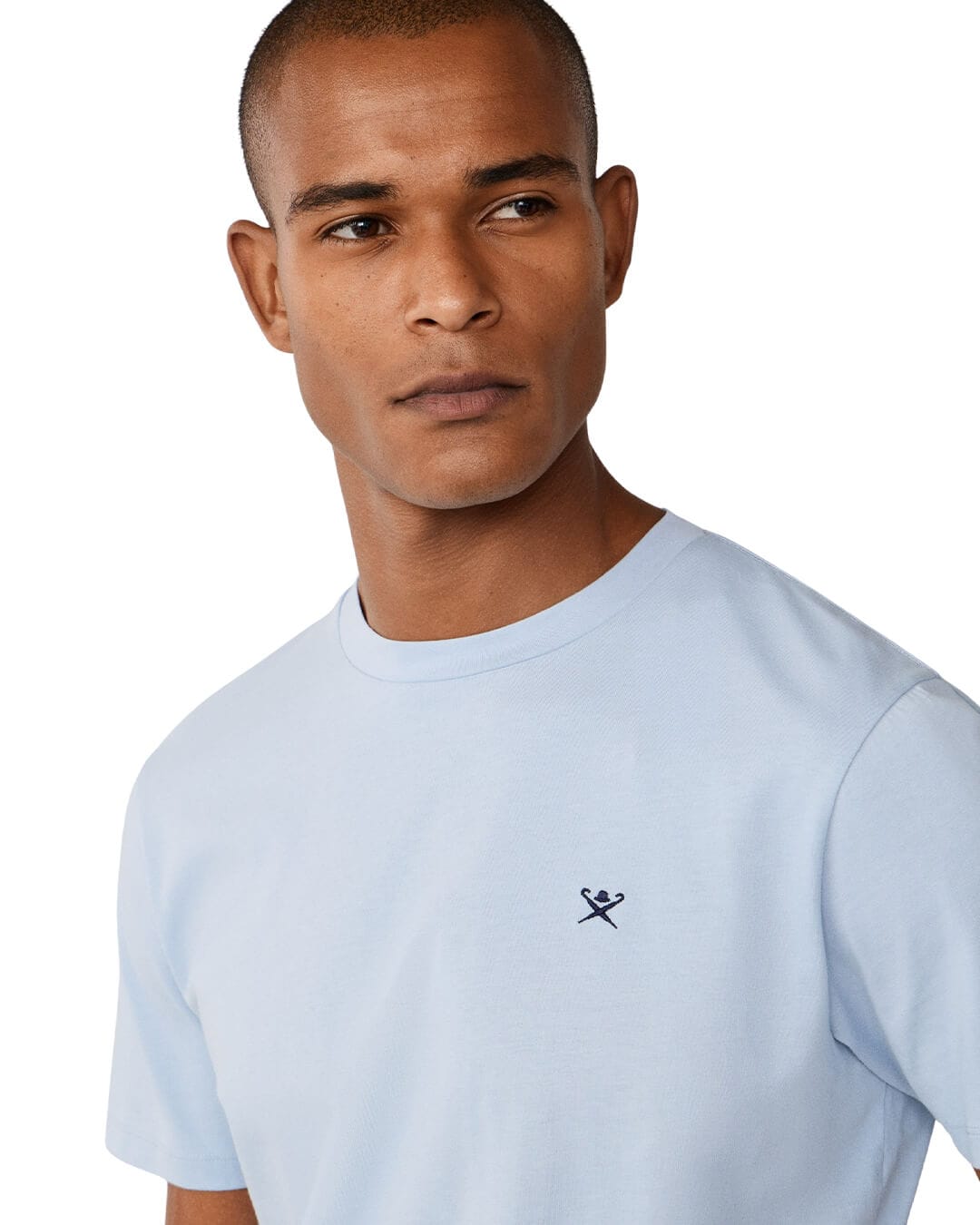 Hackett T-Shirts Hackett Blue Ss Logo T- Shirt