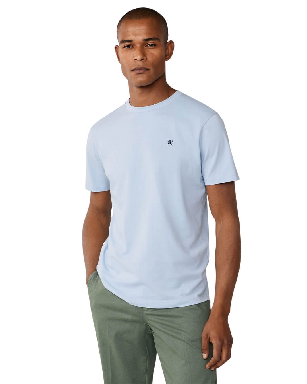 Hackett T-Shirts Hackett Blue Ss Logo T- Shirt