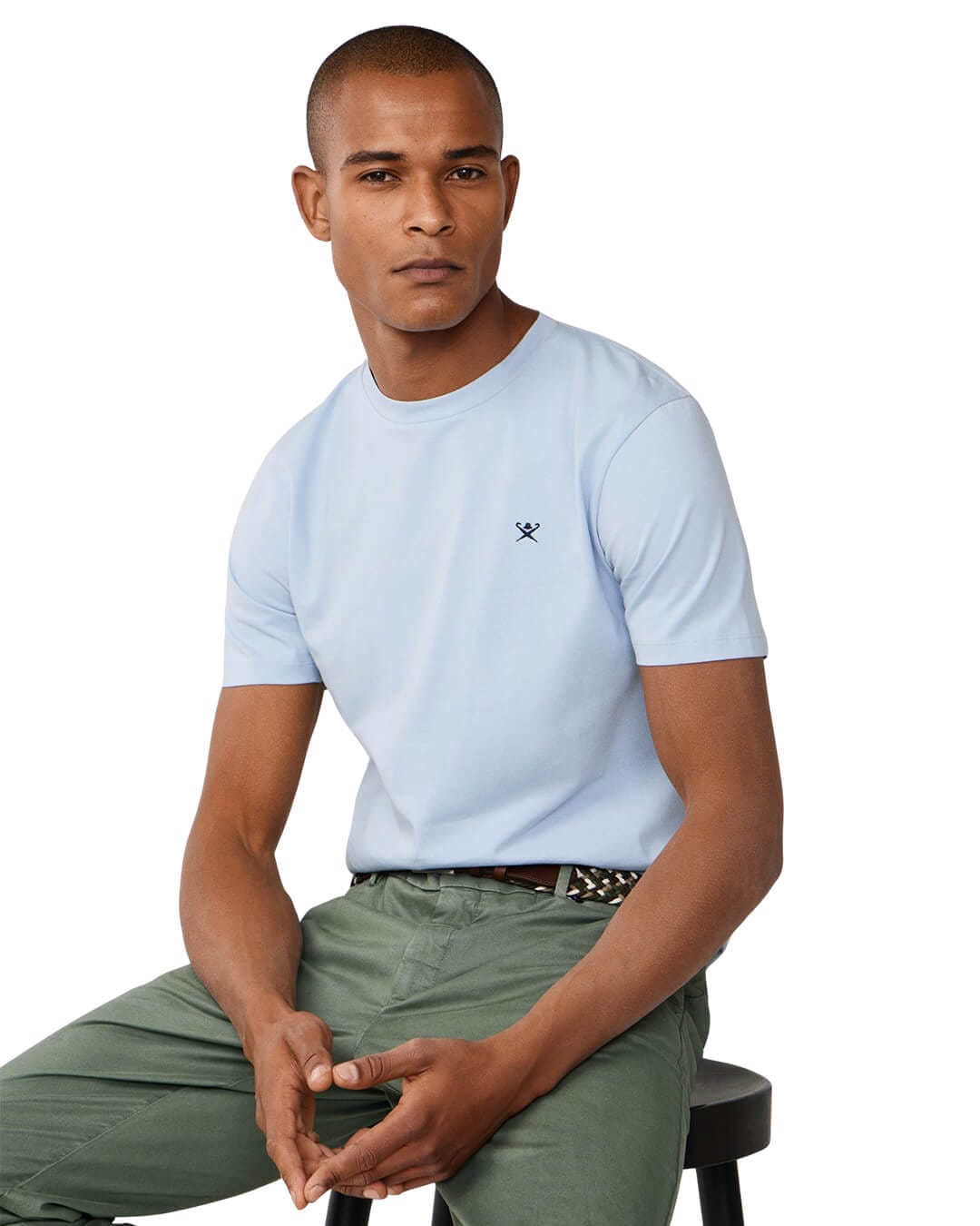 Hackett T-Shirts Hackett Blue Ss Logo T- Shirt