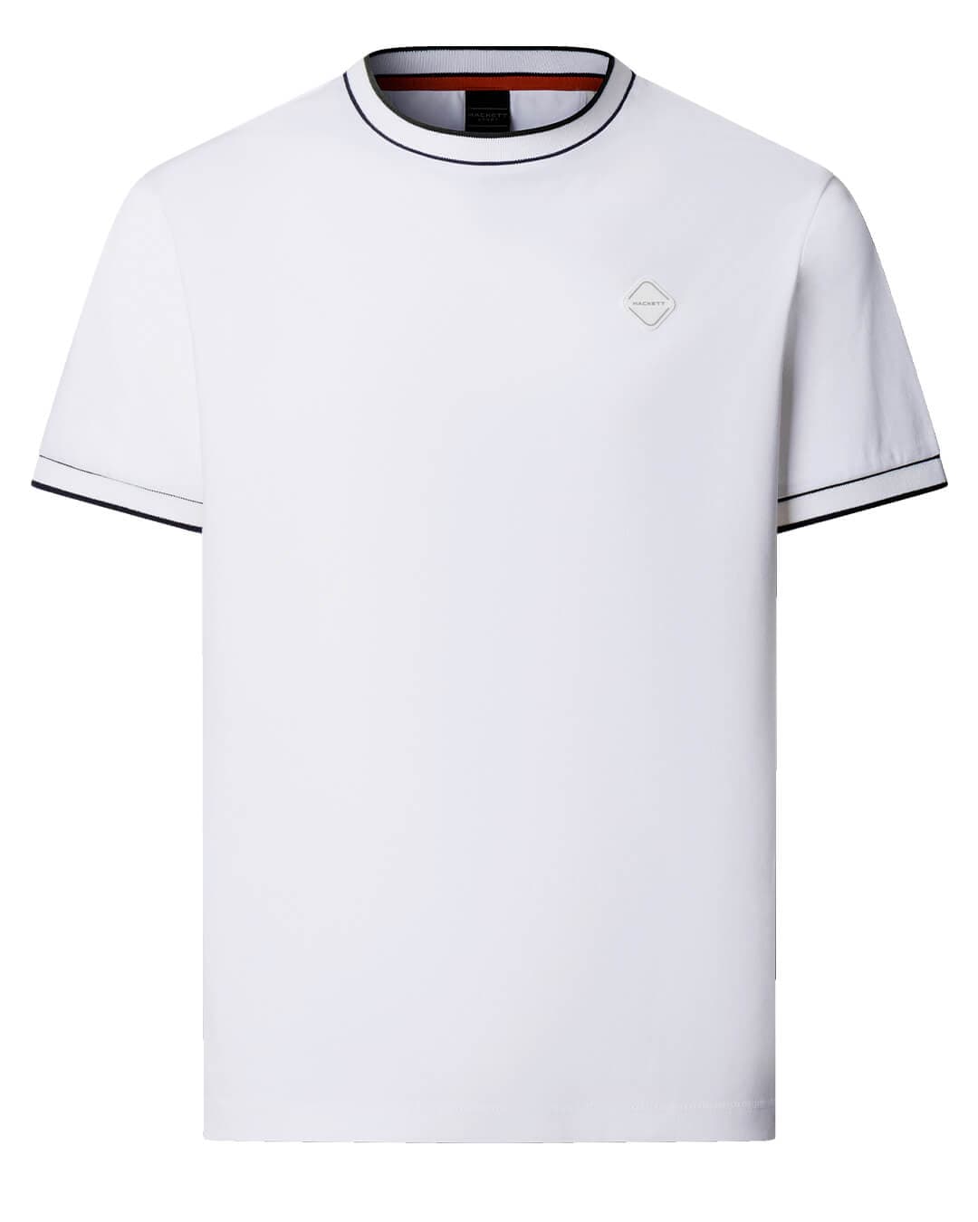 Hackett T-Shirts Hackett Hs Badge Tee Optic White H802