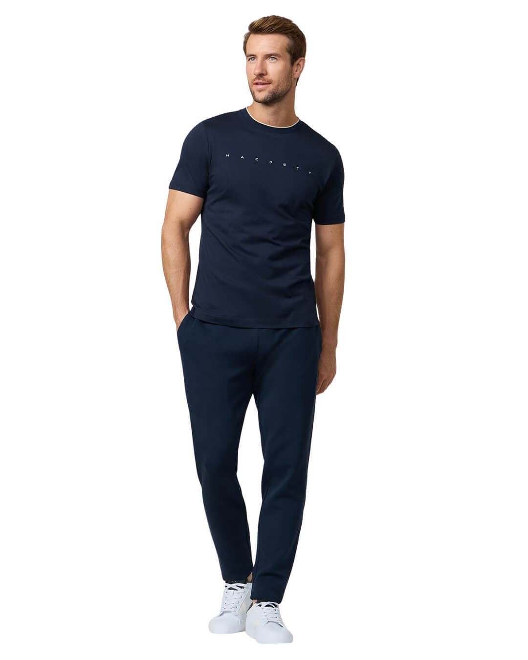 Hackett T-Shirts Hackett Navy Essential  T- Shirt