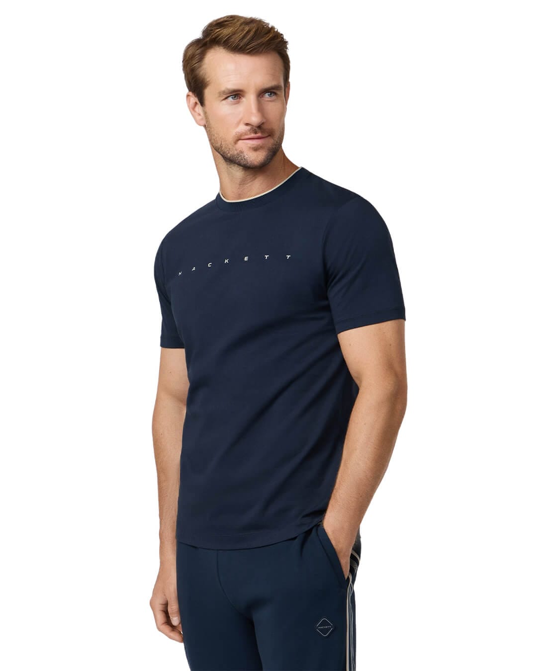 Hackett T-Shirts Hackett Navy Essential  T- Shirt