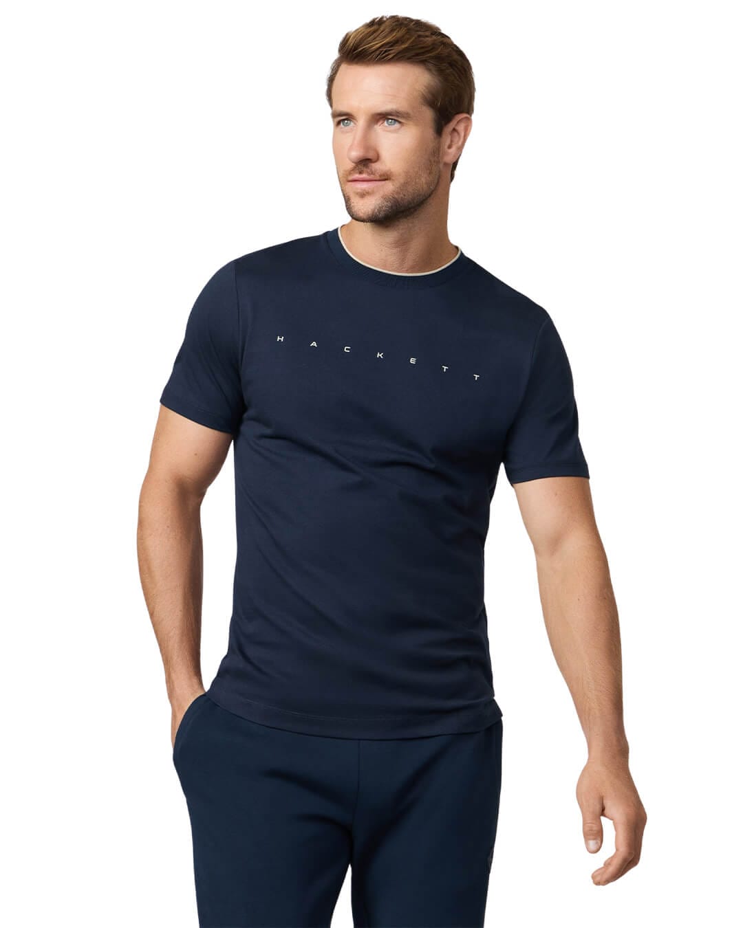 Hackett T-Shirts Hackett Navy Essential  T- Shirt