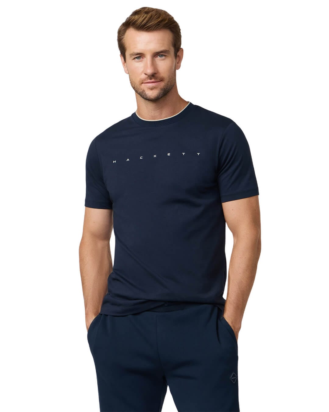 Hackett T-Shirts Hackett Navy Essential  T- Shirt