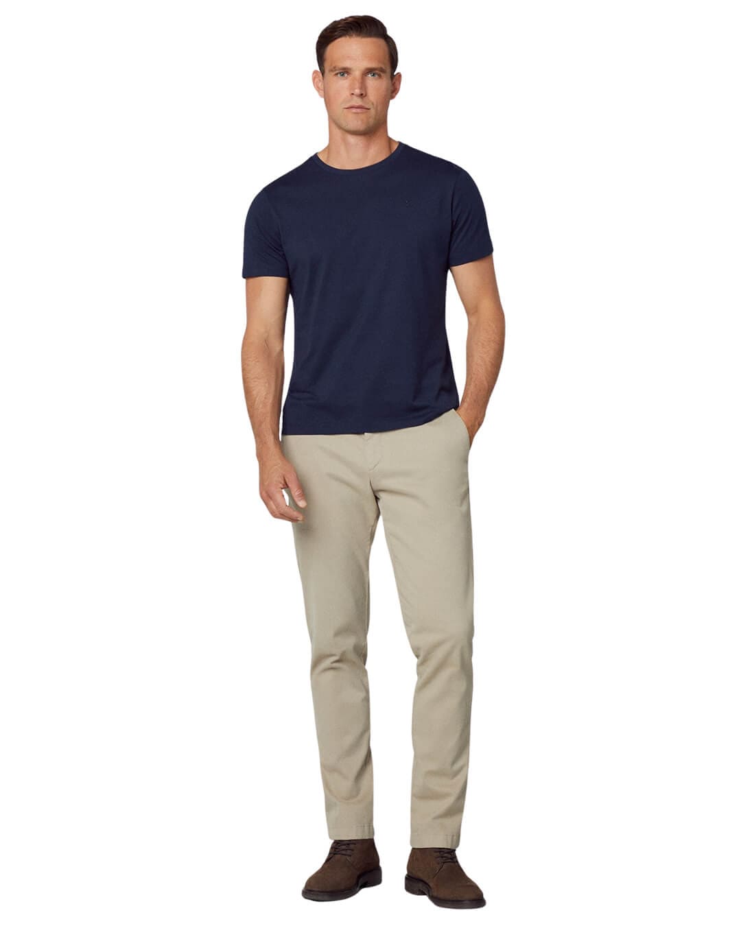 Hackett T-Shirts Hackett Navy Pima Cotton T-Shirt