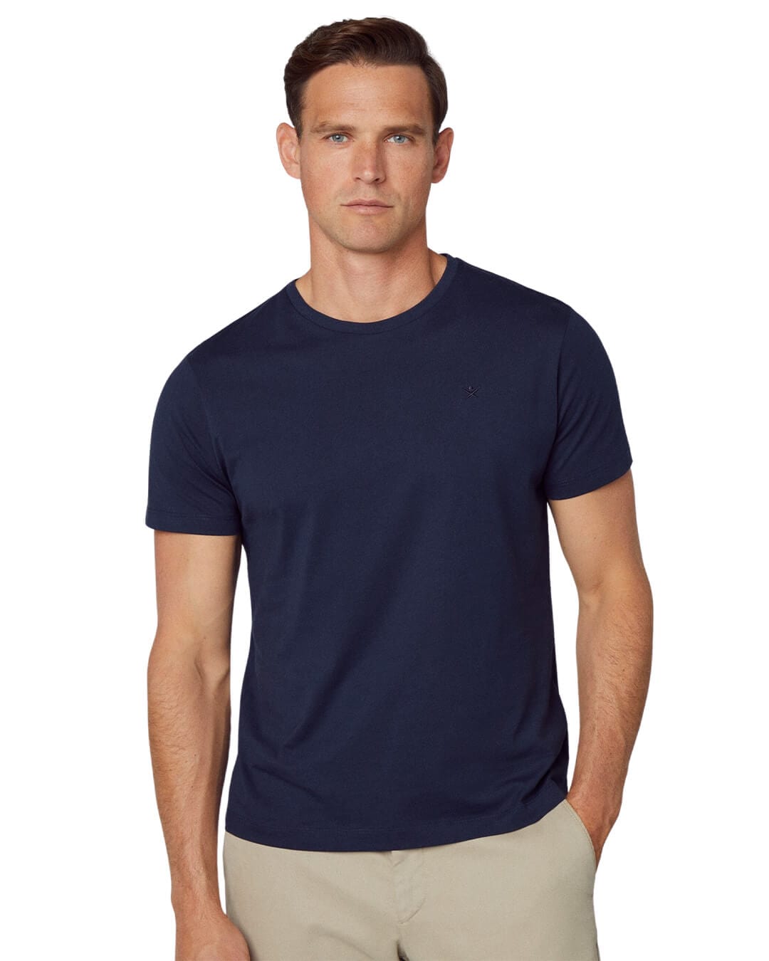 Hackett T-Shirts Hackett Navy Pima Cotton T-Shirt