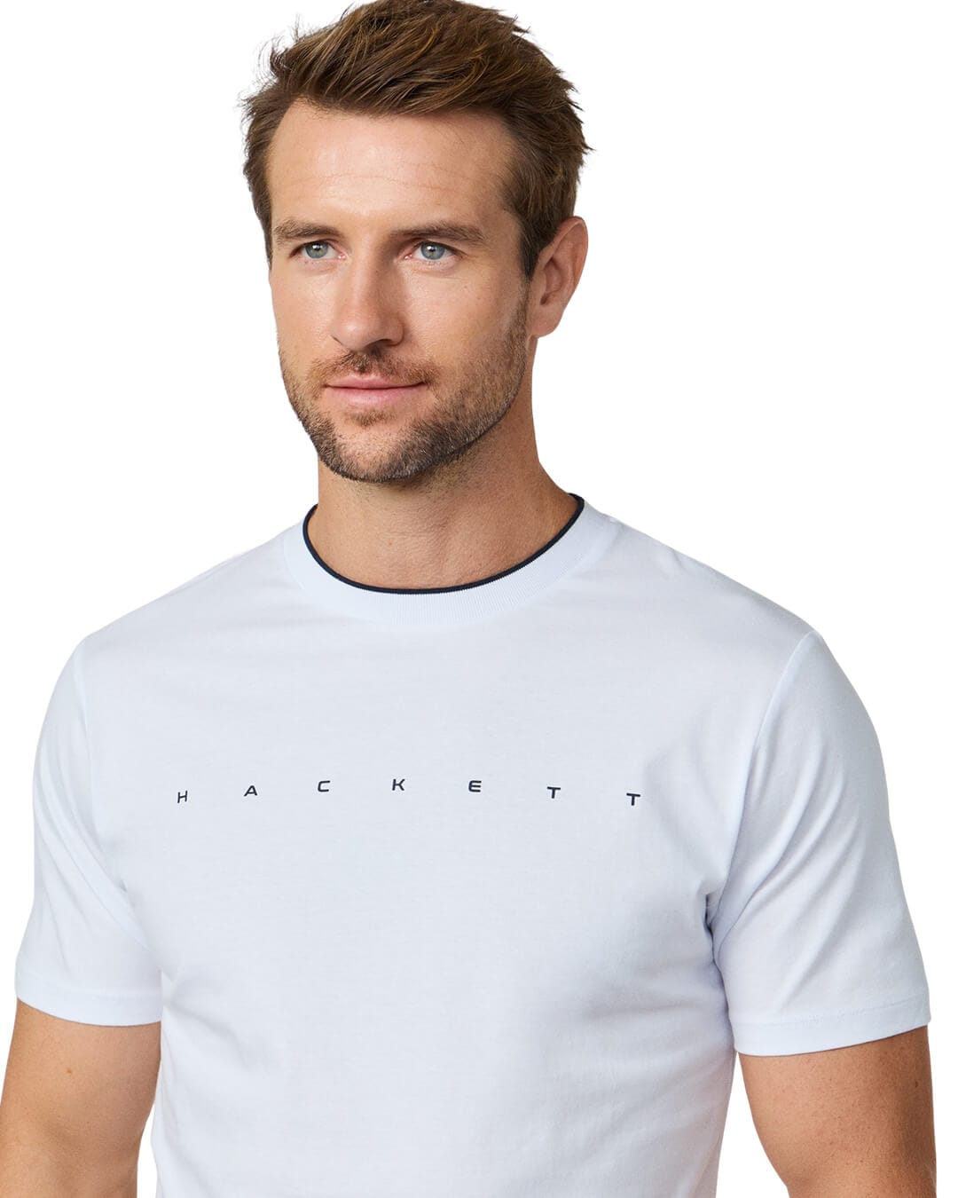 Hackett T-Shirts Hackett White  Essential  T- Shirt