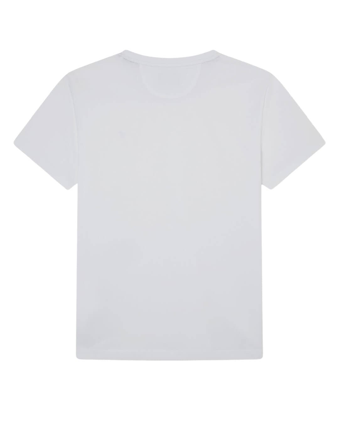 Hackett T-Shirts Hackett White Pima Cotton T-Shirt