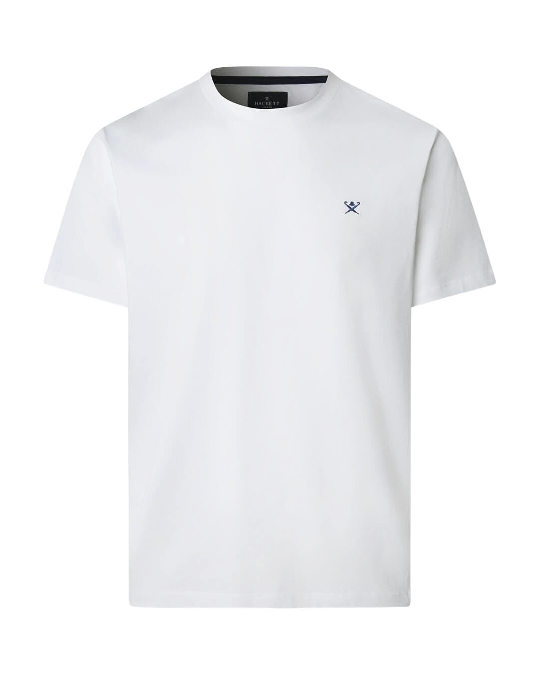 Hackett T-Shirts Hackett White  Ss Logo T- Shirt