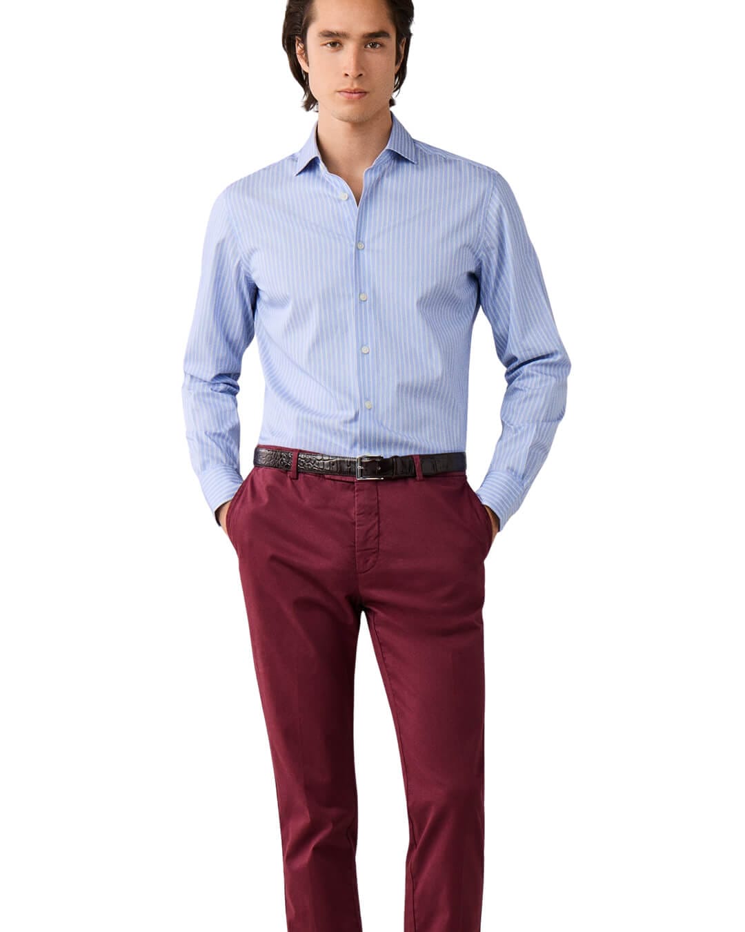 Hackett Trousers Hackett Chino Kensington Oxblood Red H283