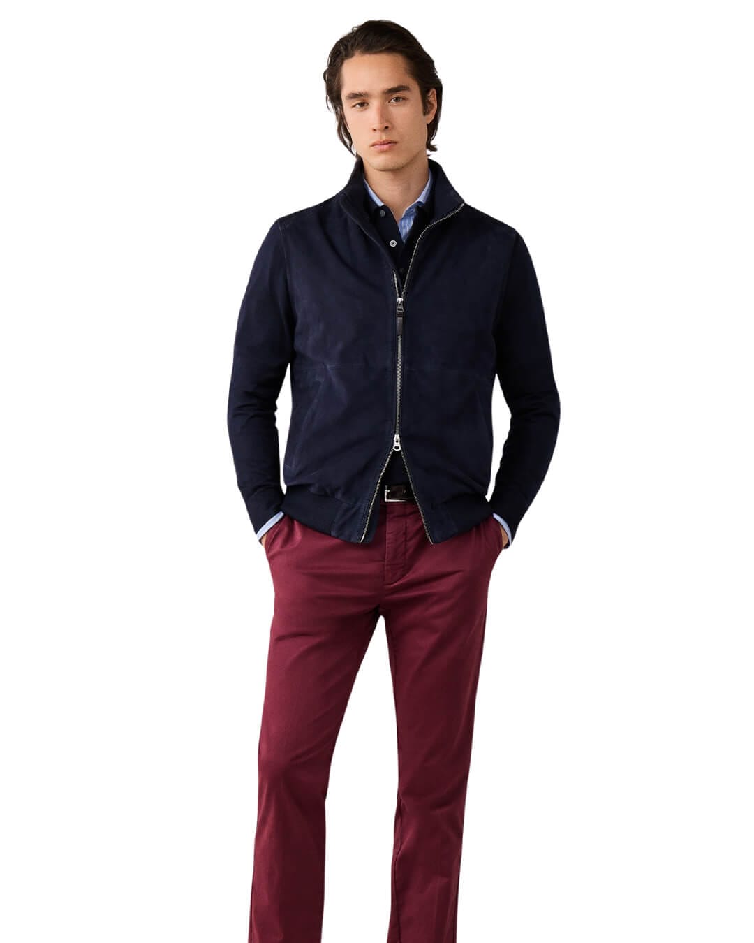 Hackett Trousers Hackett Chino Kensington Oxblood Red H283