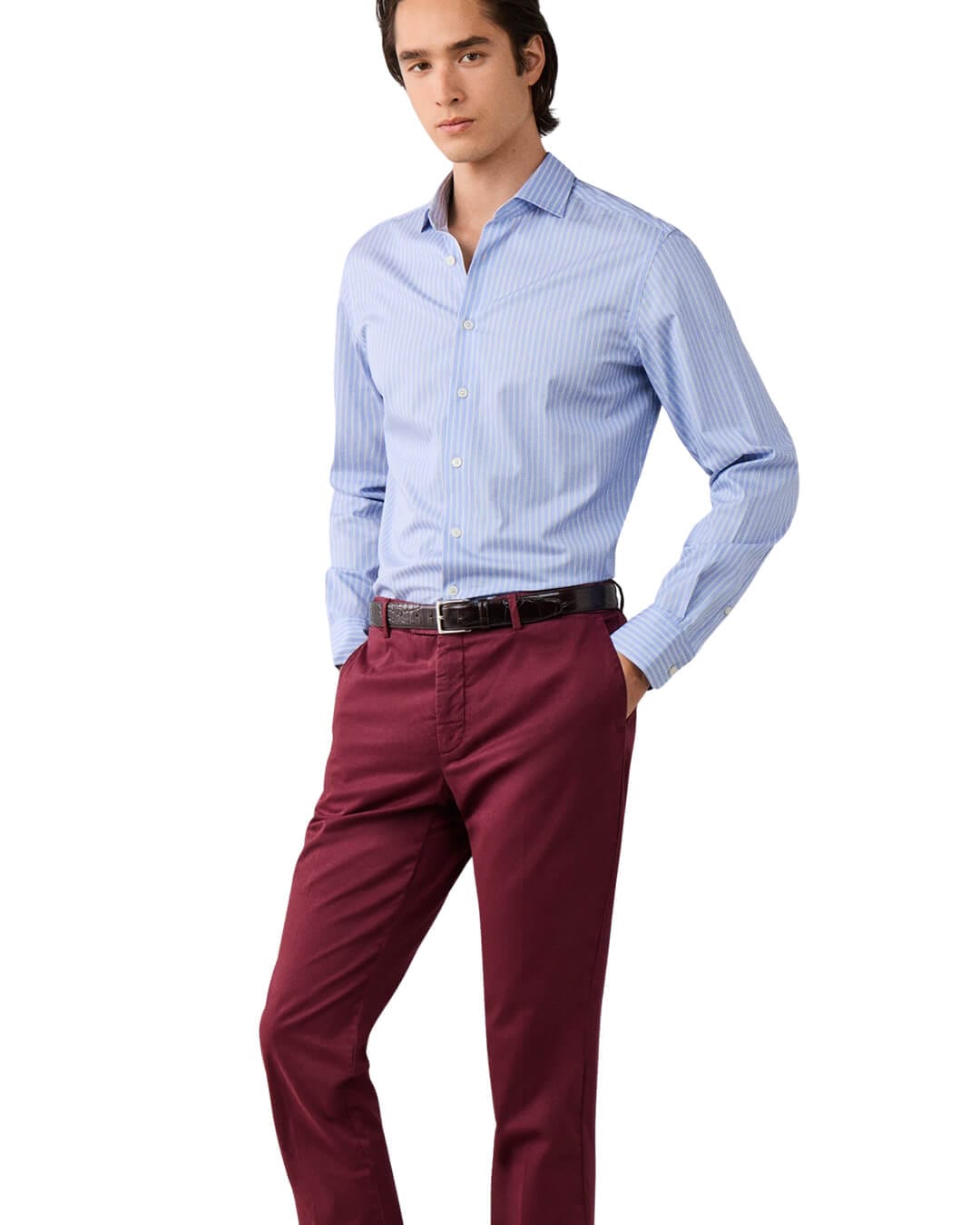 Hackett Trousers Hackett Chino Kensington Oxblood Red H283