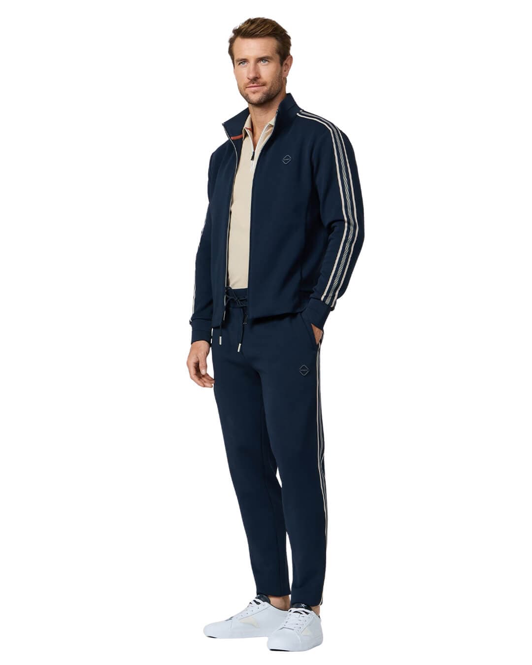 Hackett Trousers Hackett Navy  Hs Tape Track Trousers