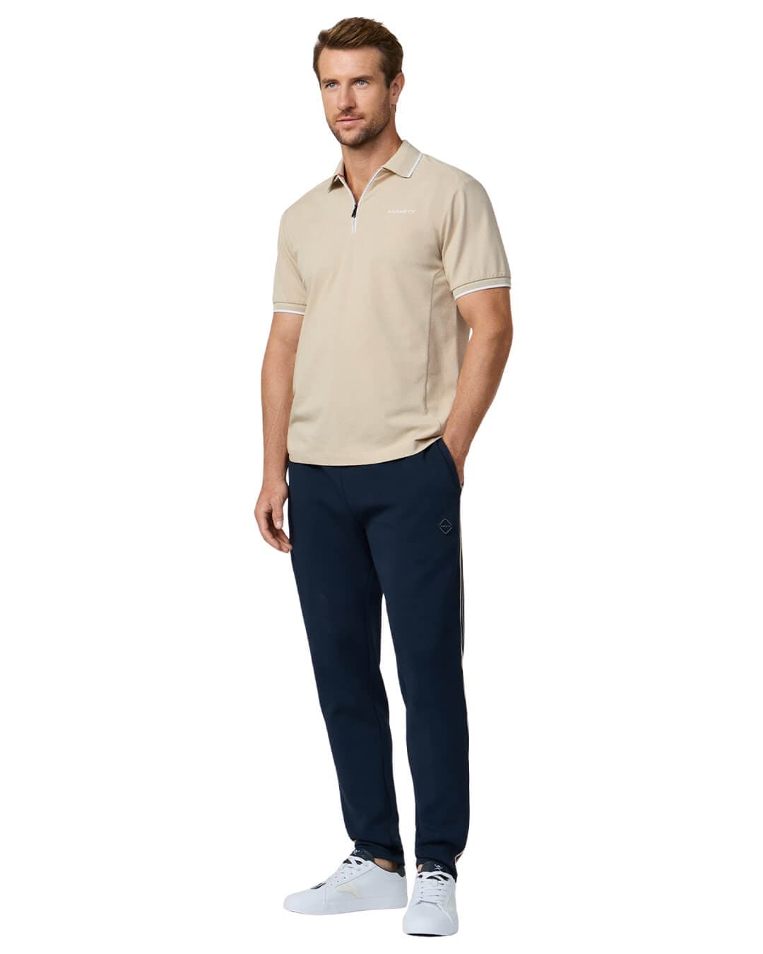 Hackett Trousers Hackett Navy  Hs Tape Track Trousers