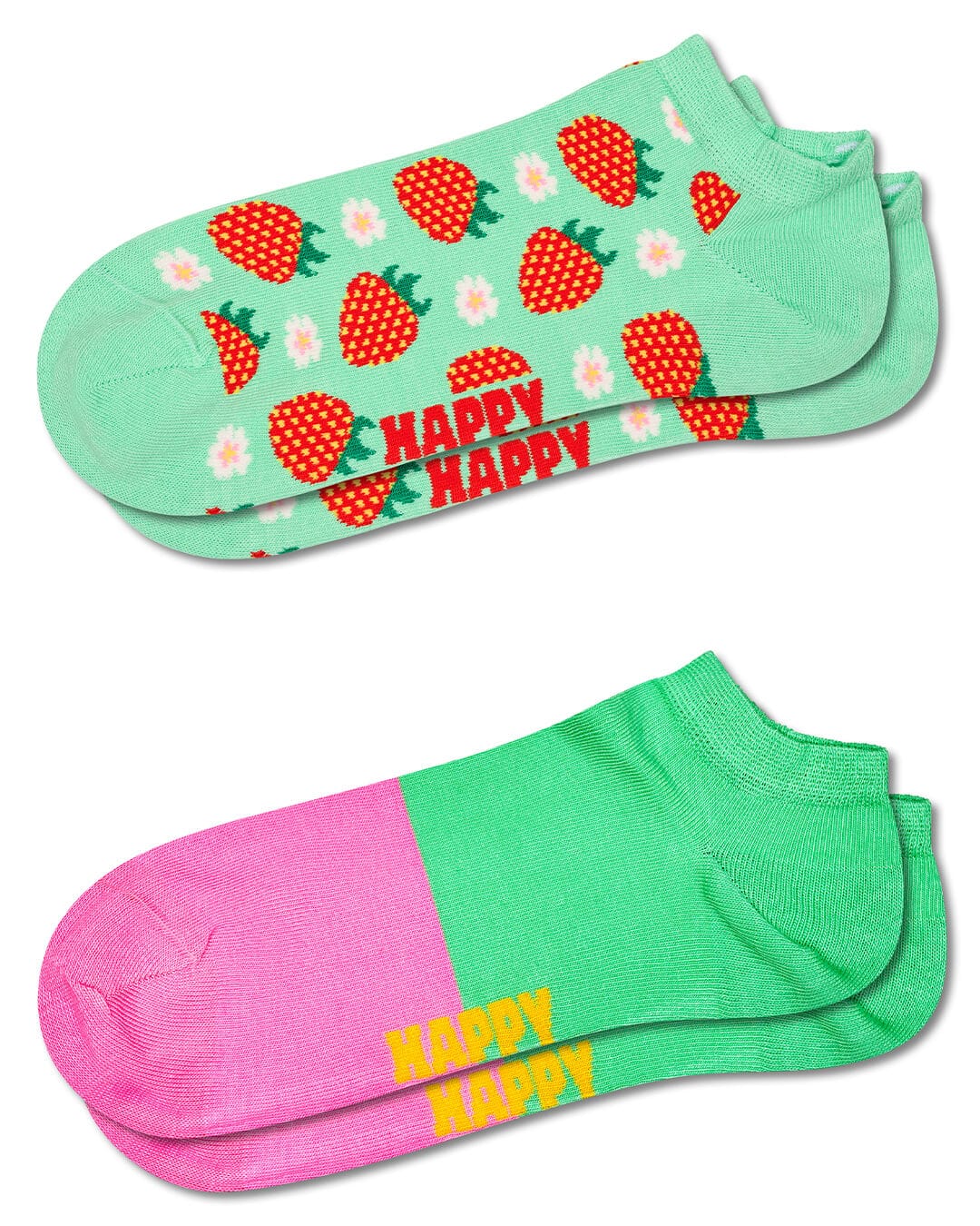 Happy Socks Socks 36-40 Happy Socks Multicoloured 2-Pack Strawberry Low Socks