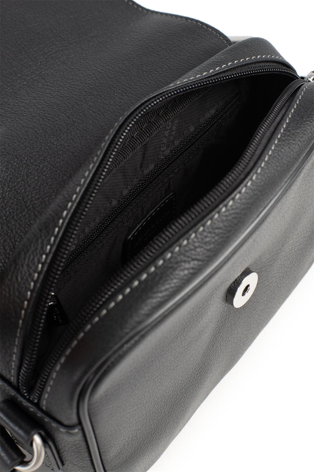 Hexagona Bags ONE Hexagona Black Leather Backpack