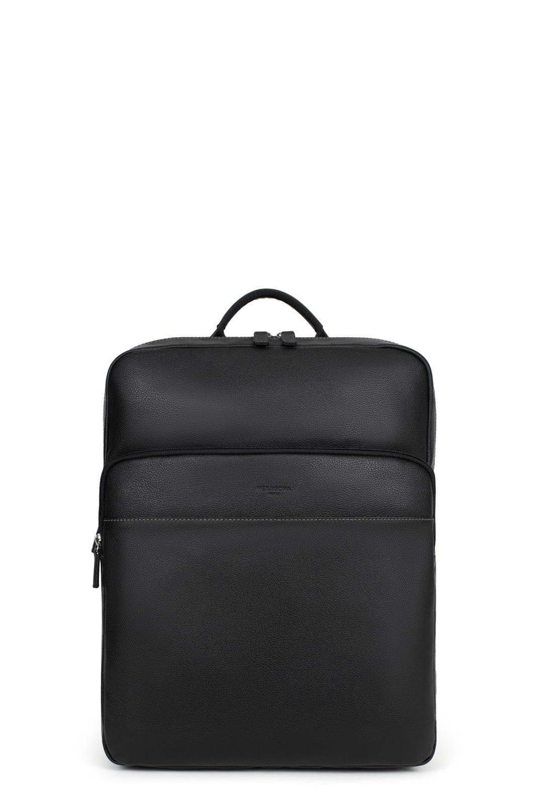 Hexagona Bags ONE Hexagona Black Leather Backpack