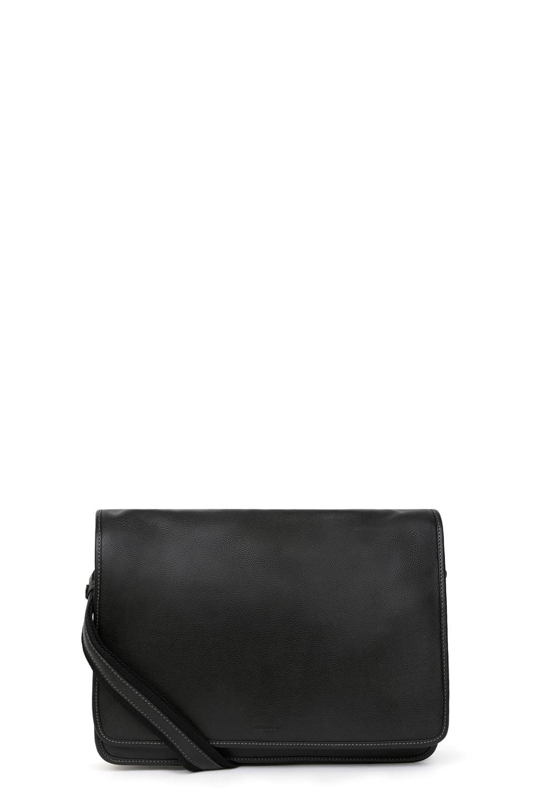 Hexagona Bags ONE Hexagona Black Leather Satchel