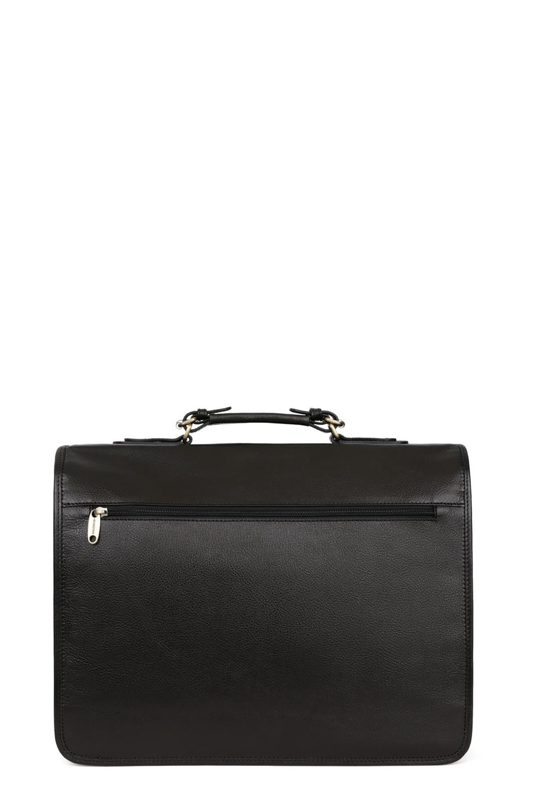 Hexagona Bags ONE Hexagona Black Leather Satchel