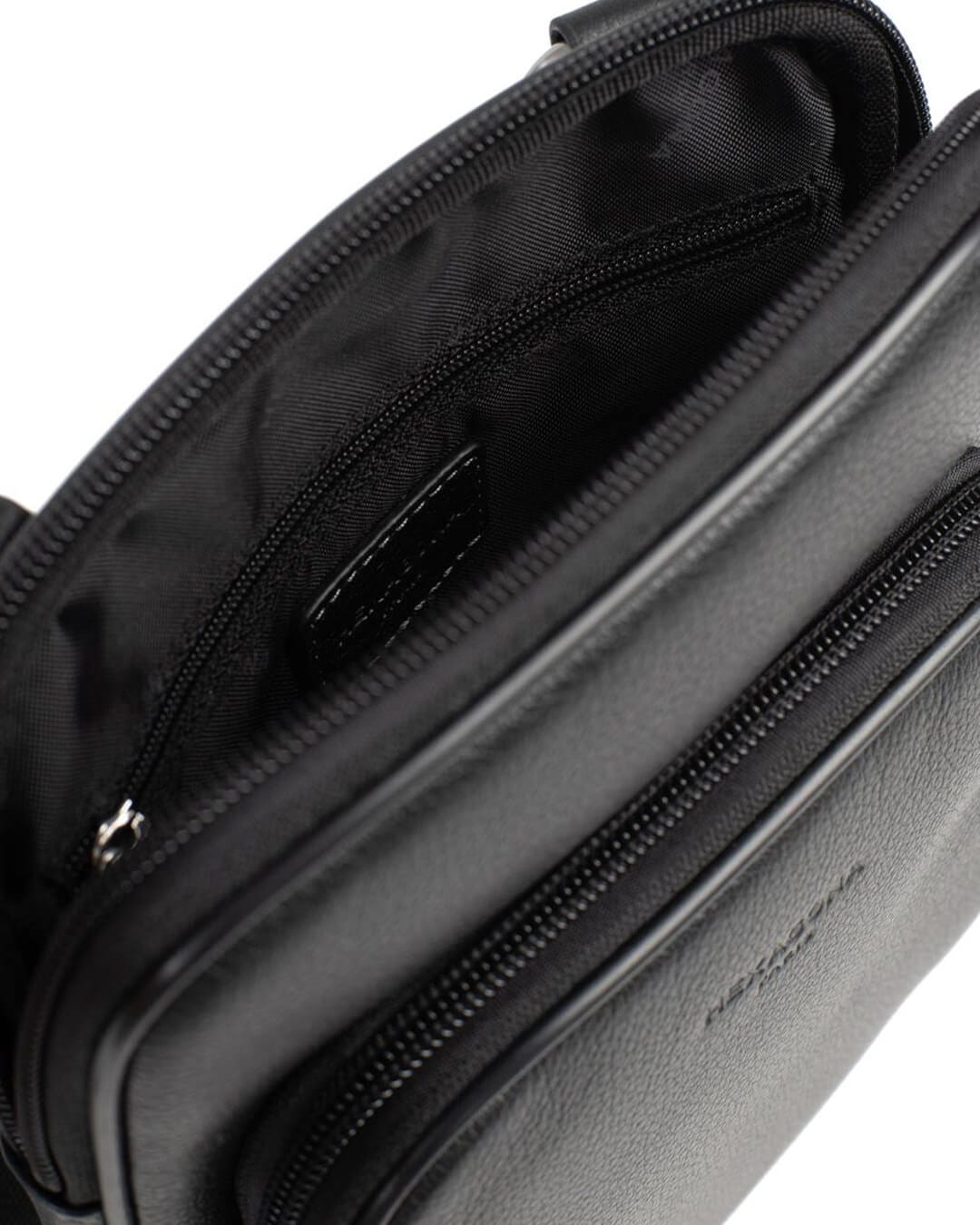 Hexagona Bags ONE Hexagona Black Messenger Bag