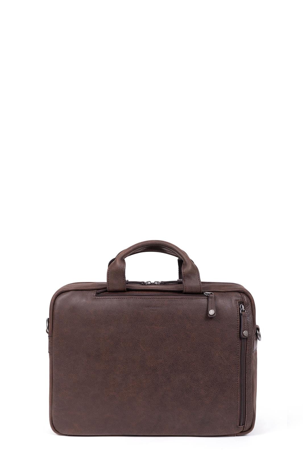 Hexagona Bags ONE Hexagona Brown Leather Convertible Bag