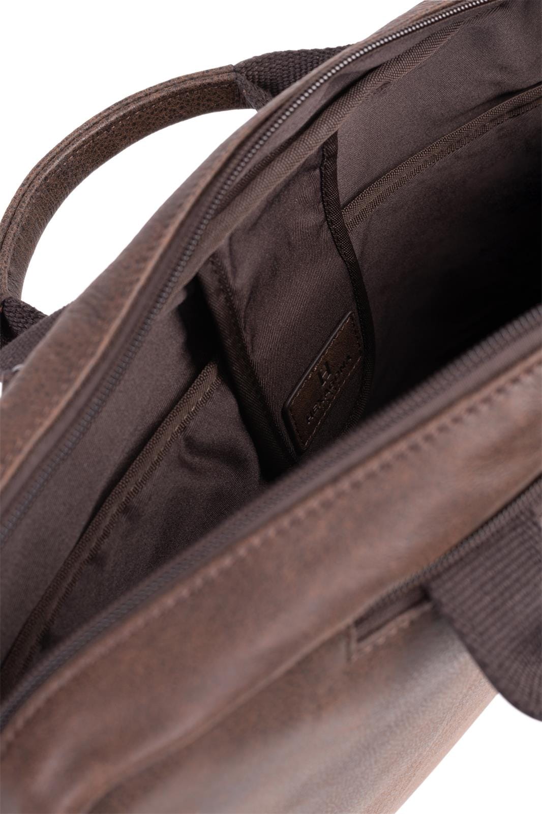Hexagona Bags ONE Hexagona Brown Leather Convertible Bag