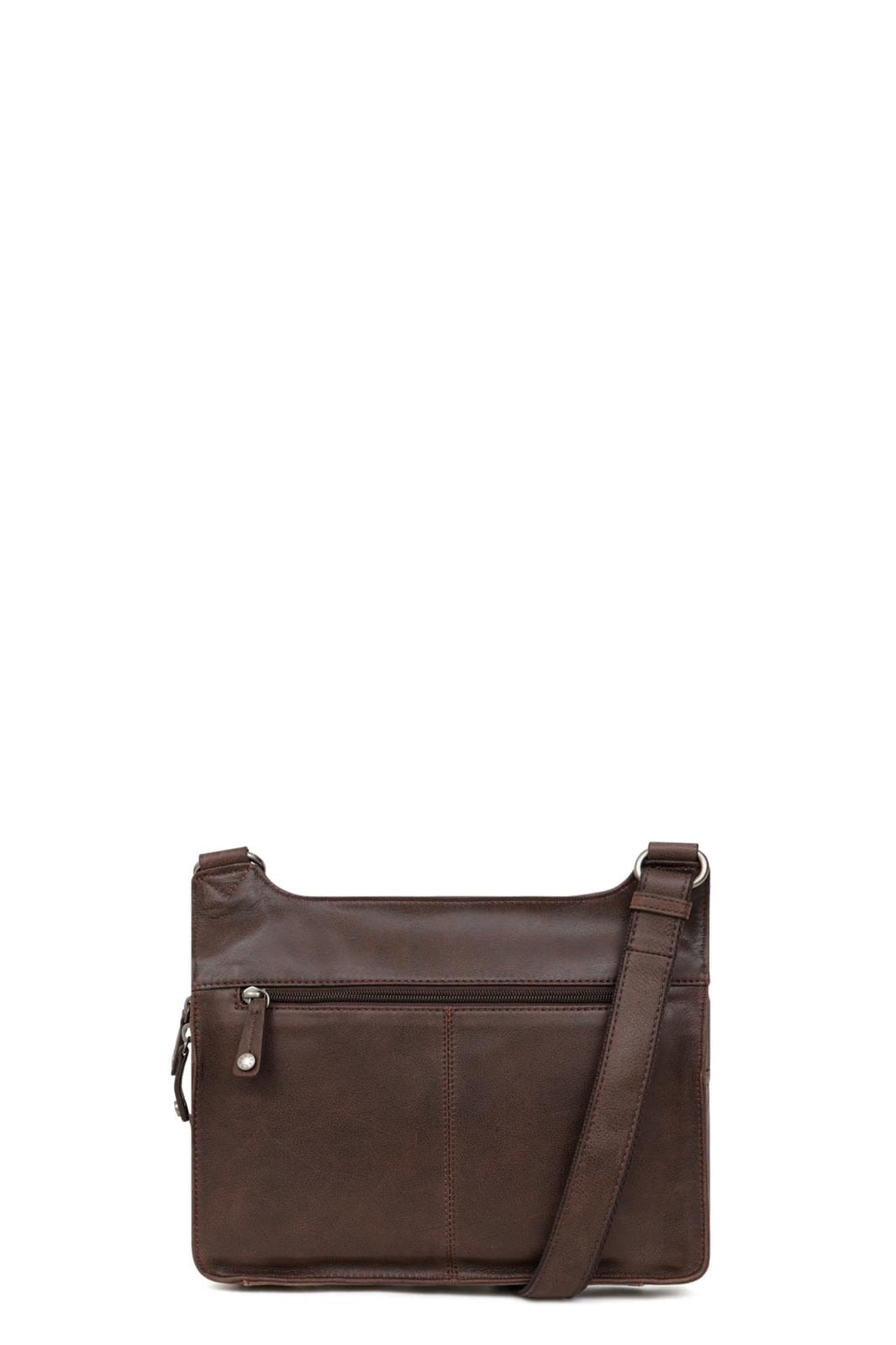 Hexagona Bags ONE Hexagona Brown Leather Reporter Bag