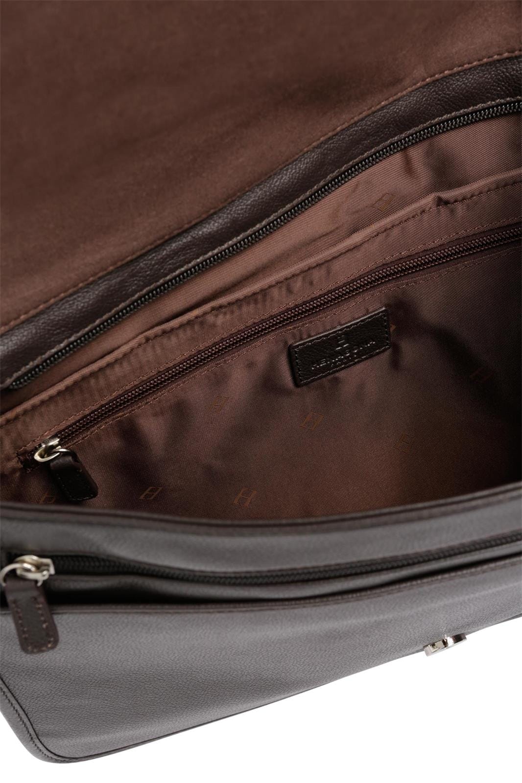 Hexagona Bags ONE Hexagona Brown Leather Satchel