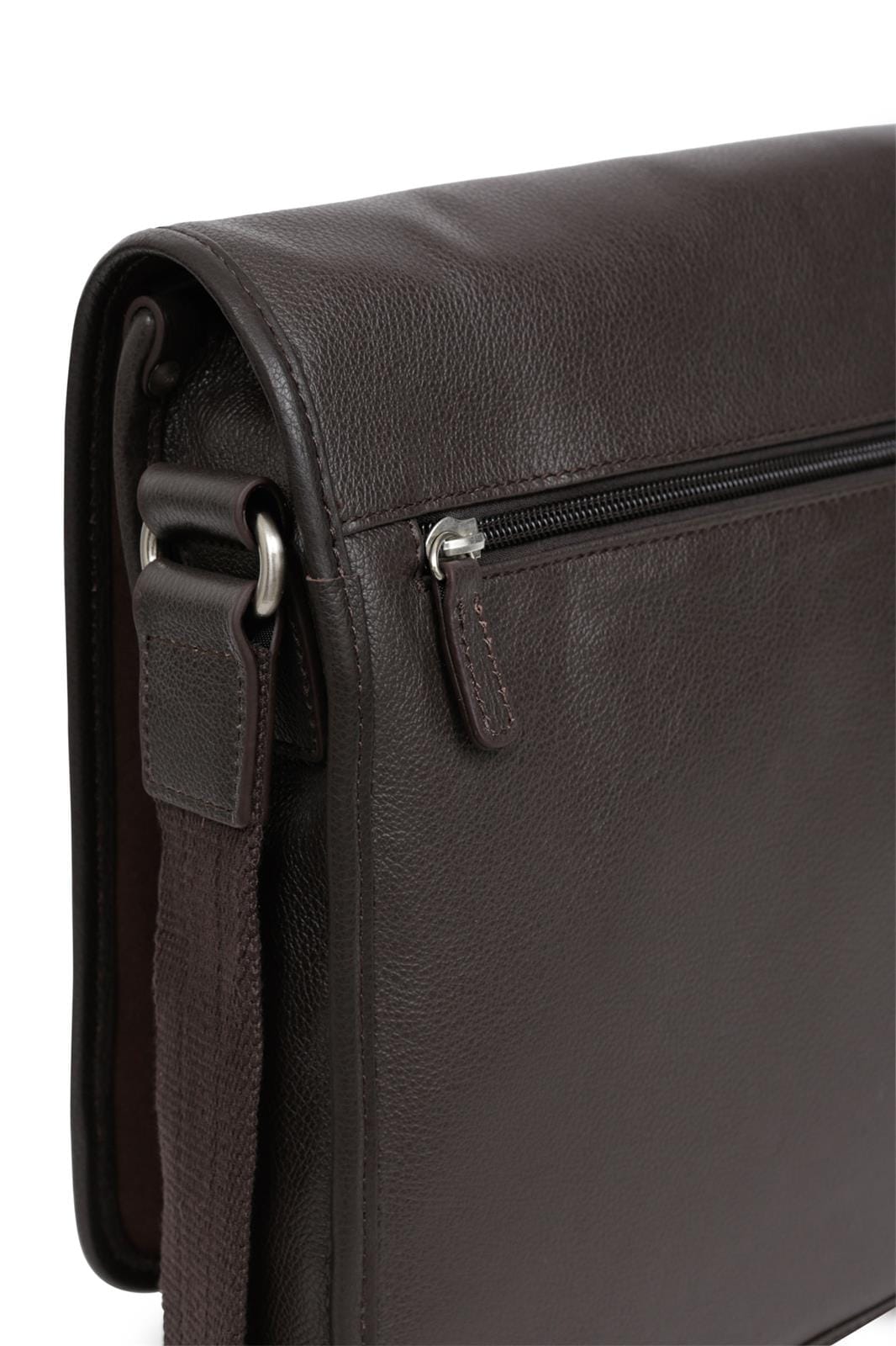 Hexagona Bags ONE Hexagona Brown Leather Satchel