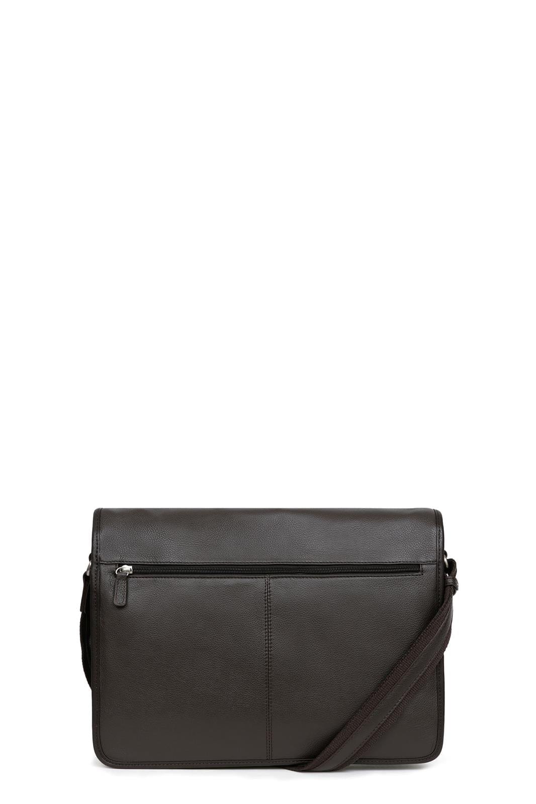 Hexagona Bags ONE Hexagona Brown Leather Satchel