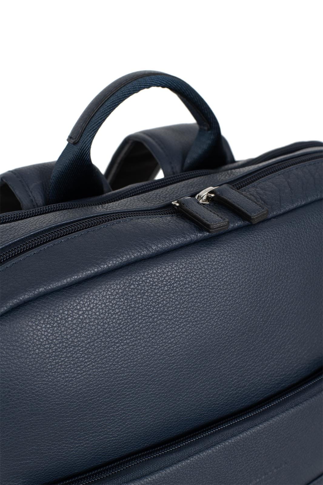 Hexagona Bags ONE Hexagona Navy Leather Backpack