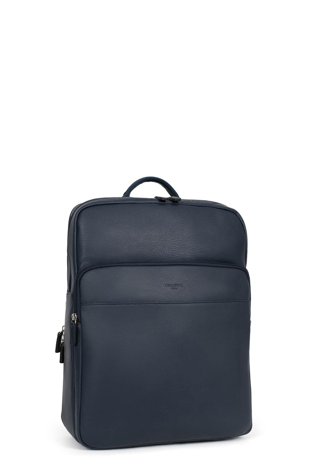 Hexagona Bags ONE Hexagona Navy Leather Backpack