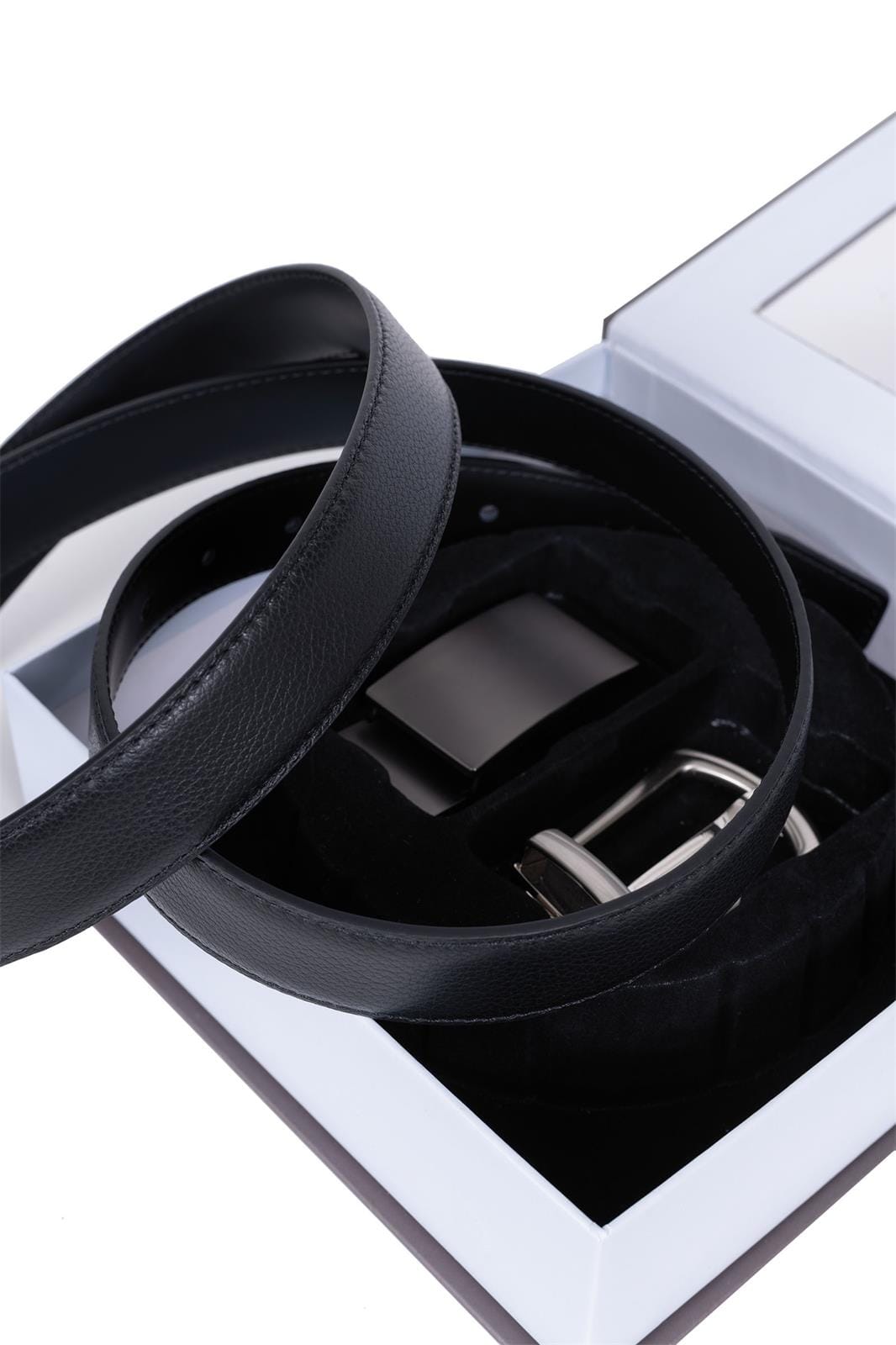 Hexagona Belts ONE Hexagona Black Boxed Leather Belt