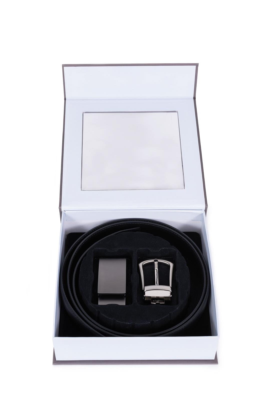 Hexagona Belts ONE Hexagona Black Boxed Leather Belt