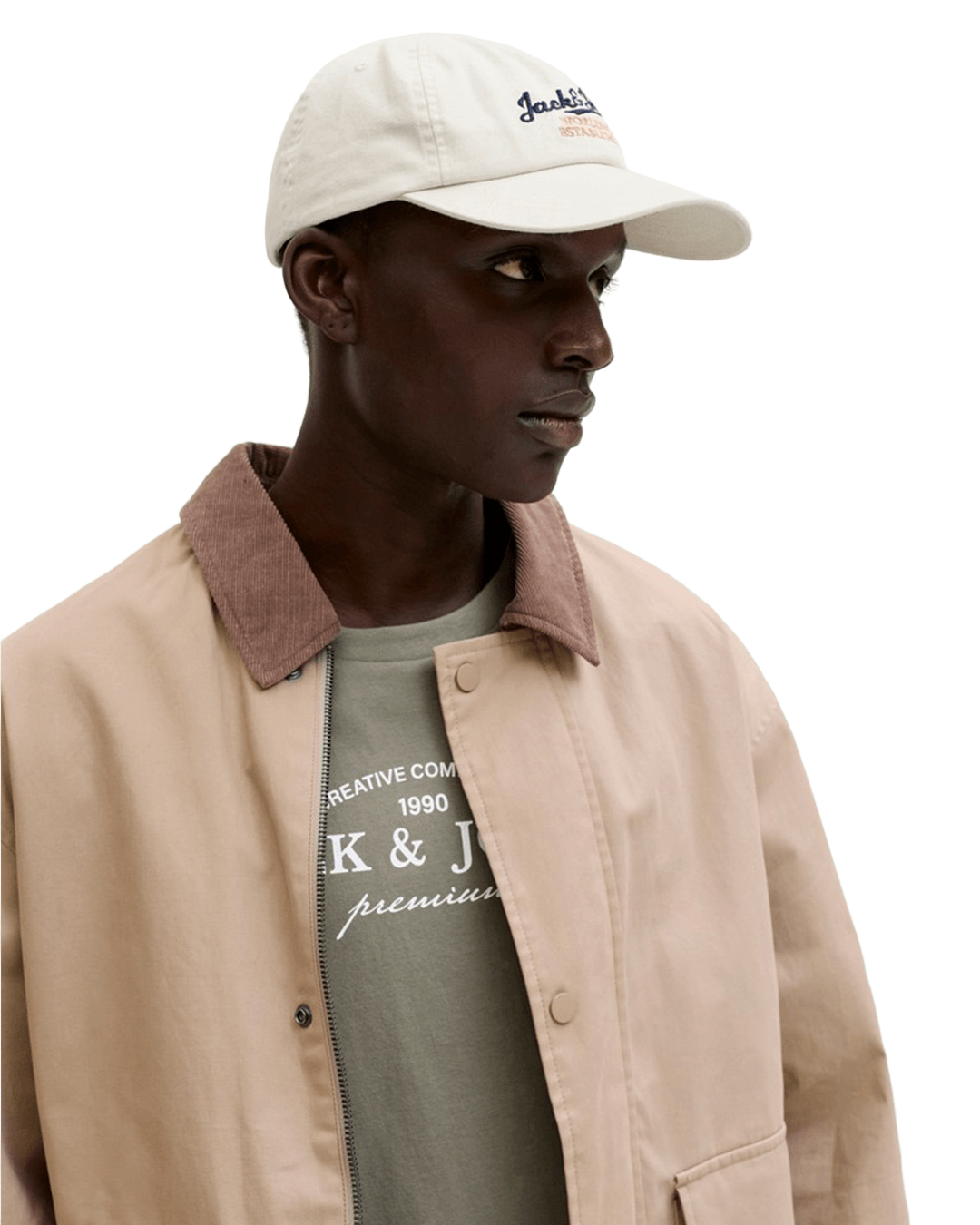 Jack & Jones Caps ONE Jack & Jones White Soft Base Pablo Cap
