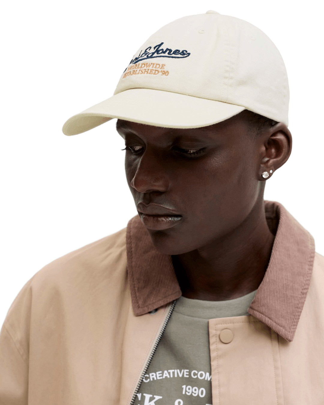 Jack & Jones Caps ONE Jack & Jones White Soft Base Pablo Cap