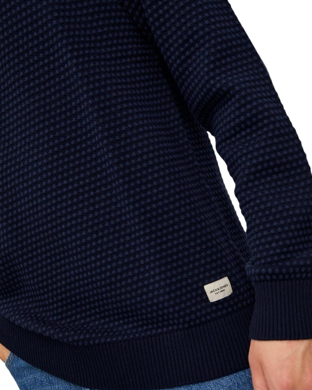 Jack &amp; Jones Jumpers Jack &amp; Jones Atlas Navy Crew Neck Jumper