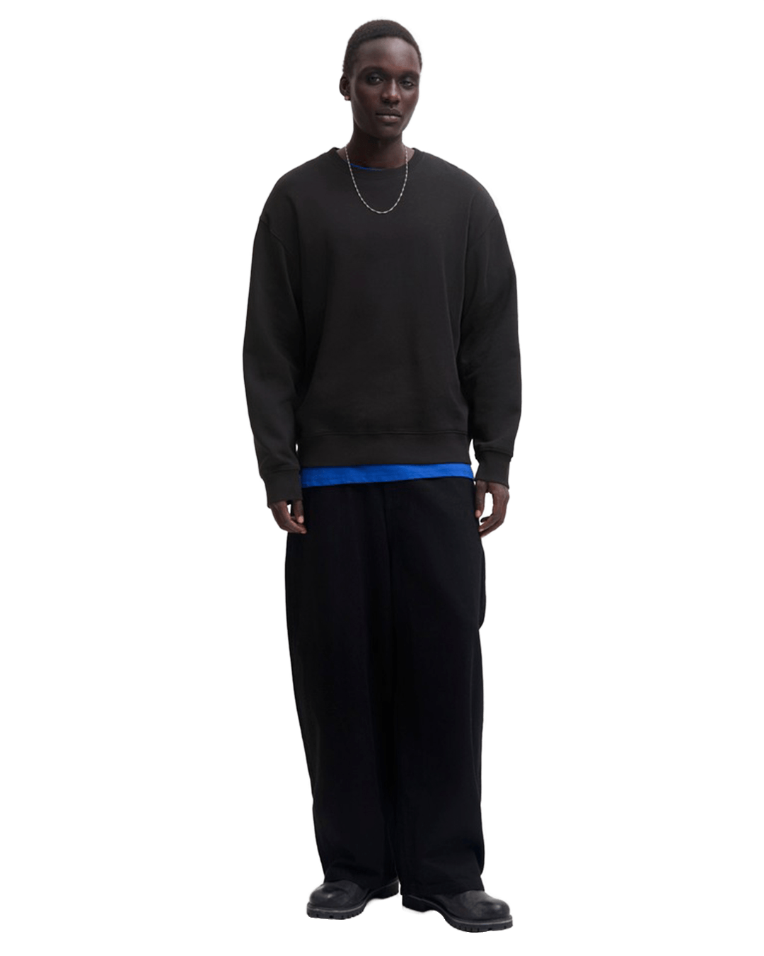 Jack & Jones Jumpers Jack & Jones Black Ace Crew Neck Sweatshirt