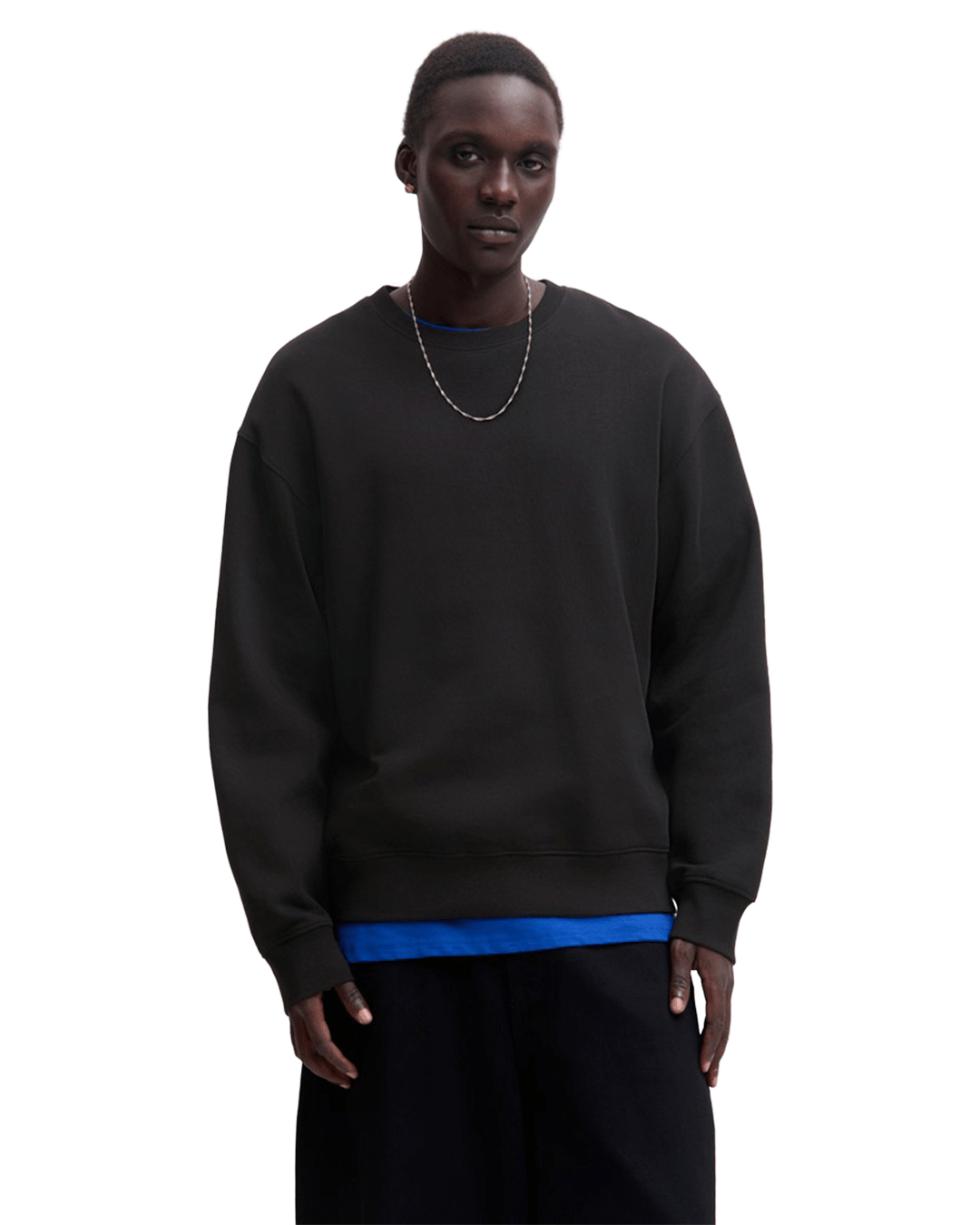 Jack & Jones Jumpers Jack & Jones Black Ace Crew Neck Sweatshirt