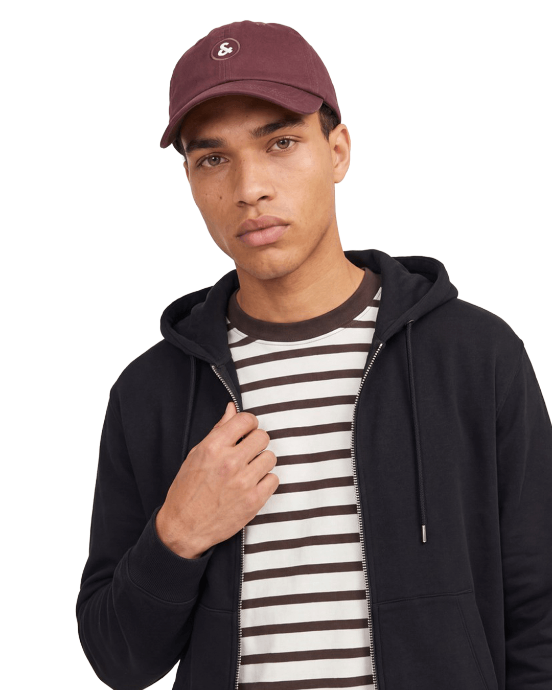 Jack & Jones Jumpers Jack & Jones Black Ace Zip Hoodie