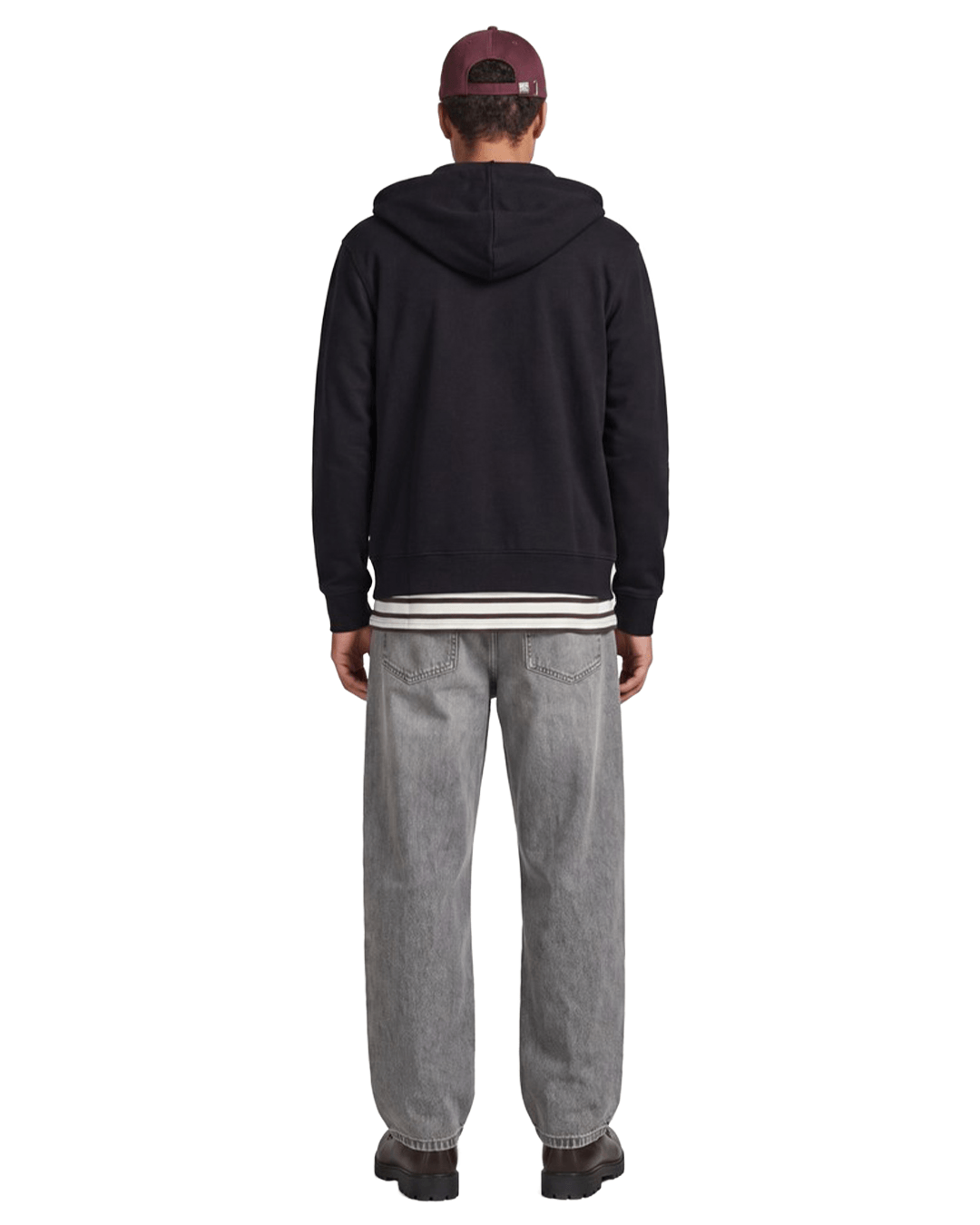 Jack & Jones Jumpers Jack & Jones Black Ace Zip Hoodie