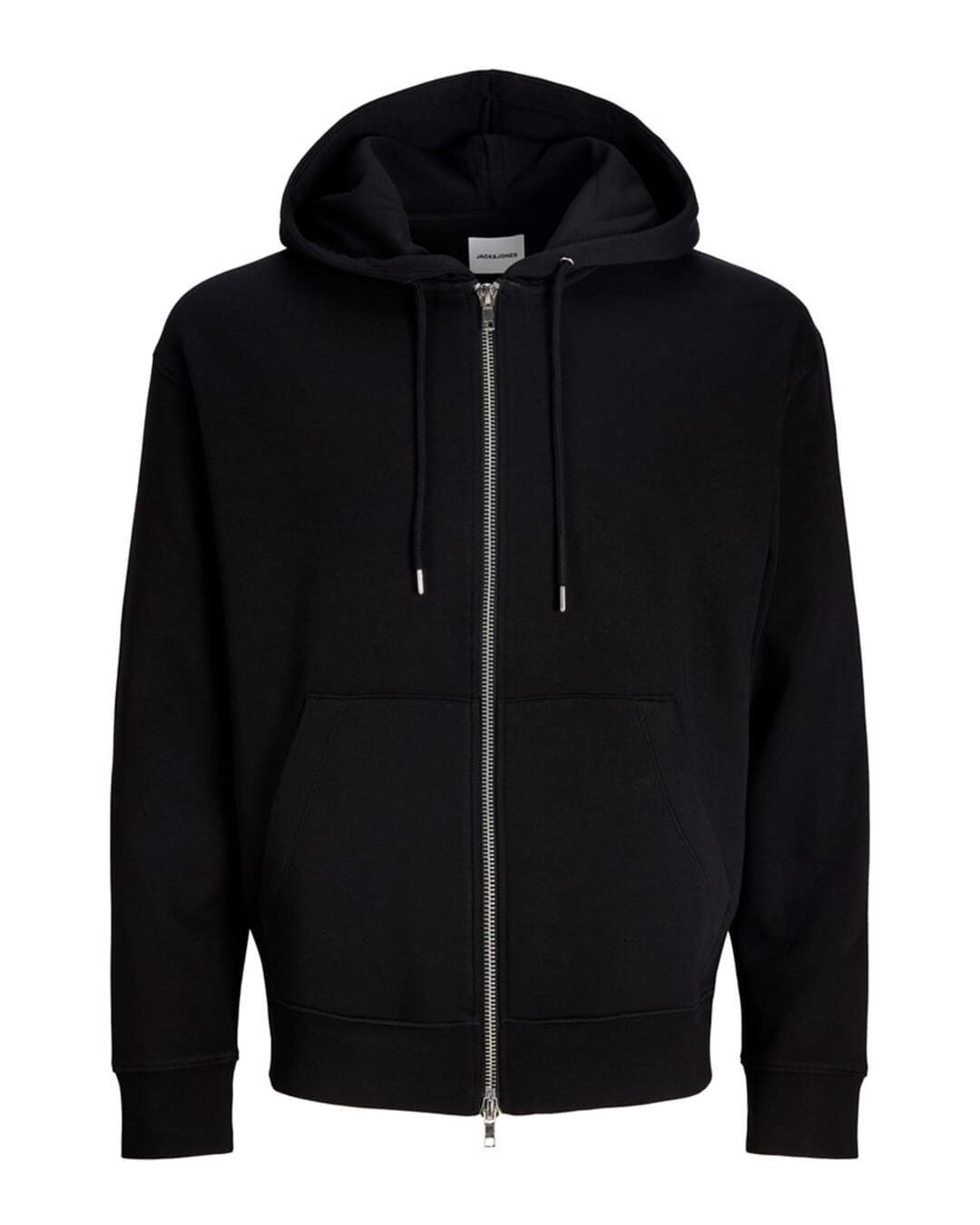 Jack & Jones Jumpers Jack & Jones Black Ace Zip Hoodie