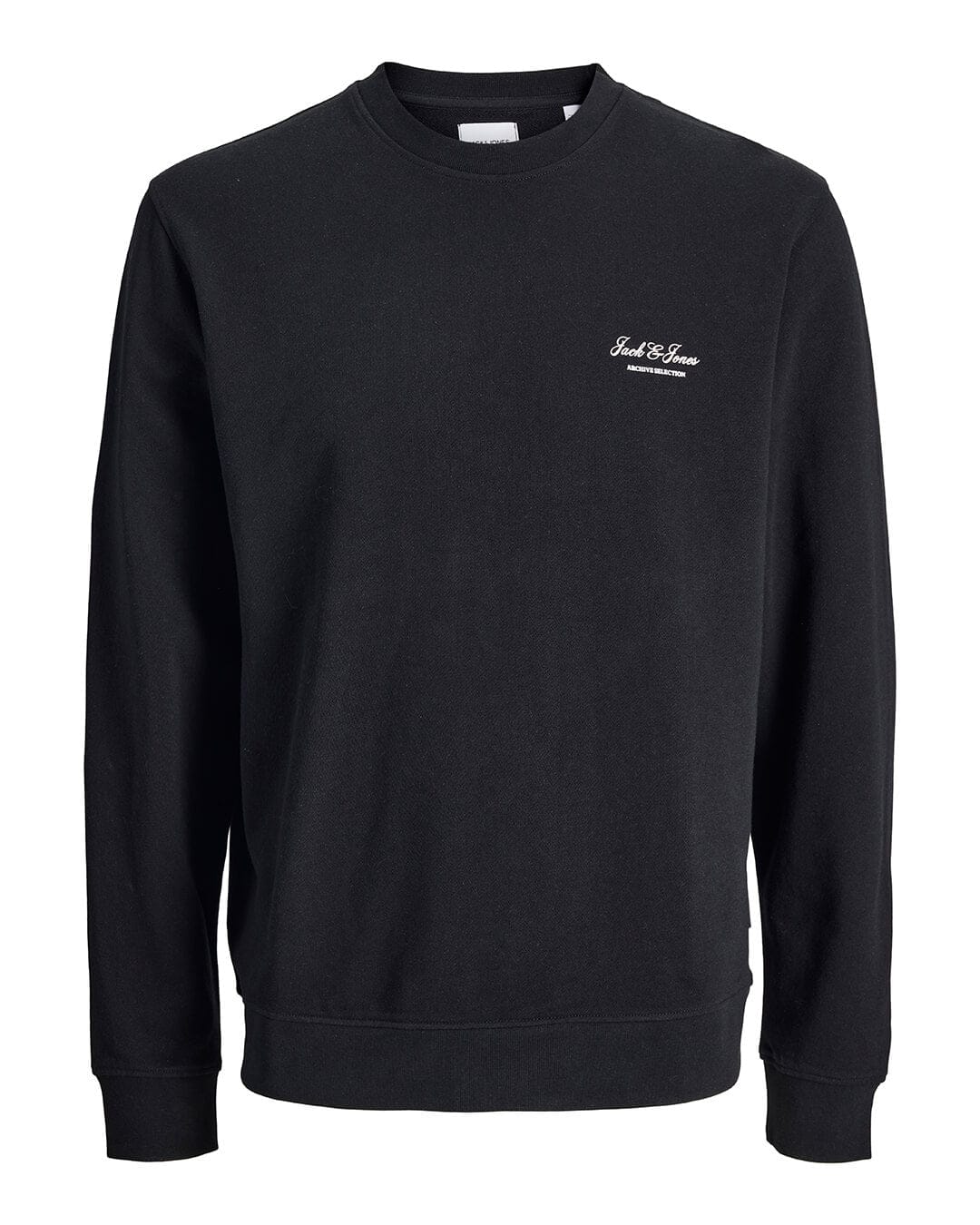 Jack & Jones Jumpers Jack & Jones Black Archive Graphic Crew Neck Sweatshirt