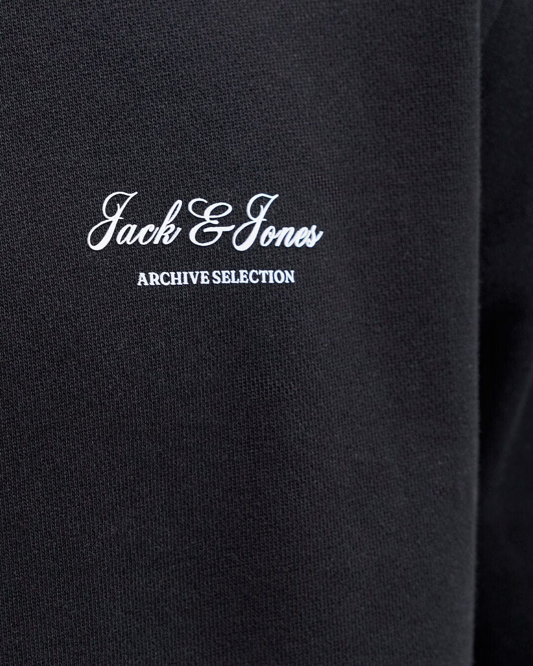 Jack & Jones Jumpers Jack & Jones Black Archive Graphic Crew Neck Sweatshirt