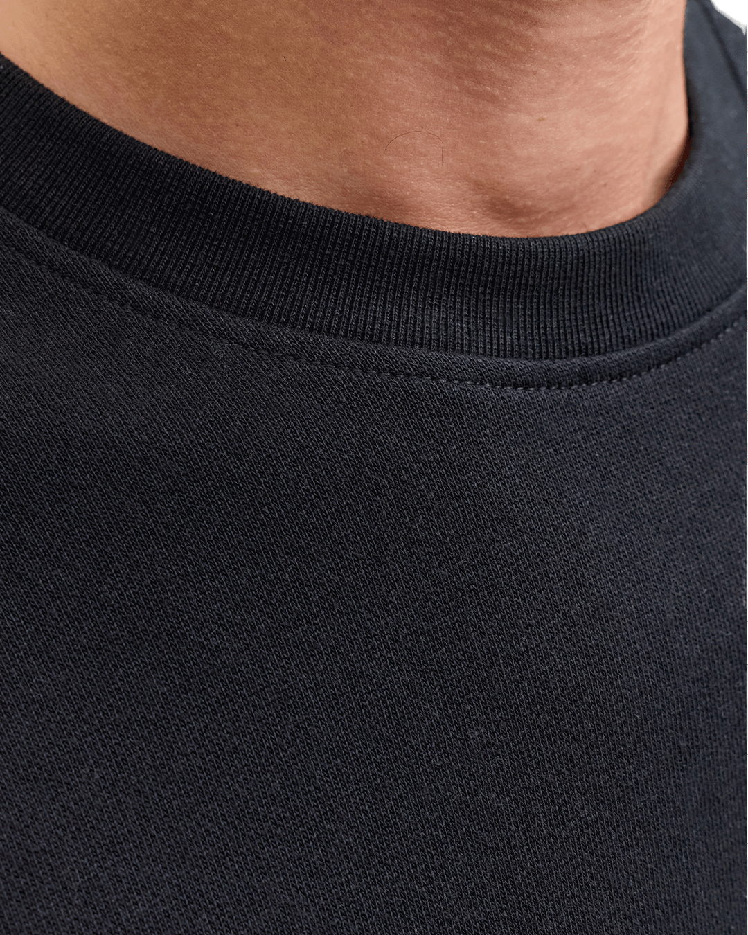 Jack & Jones Jumpers Jack & Jones Black Archive Graphic Crew Neck Sweatshirt