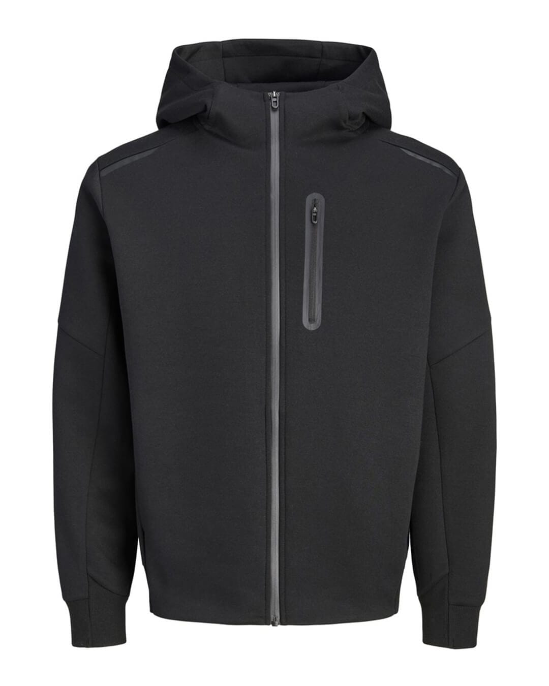 Jack & Jones Jumpers Jack & Jones Black Fusion Full-Zip Hoodie