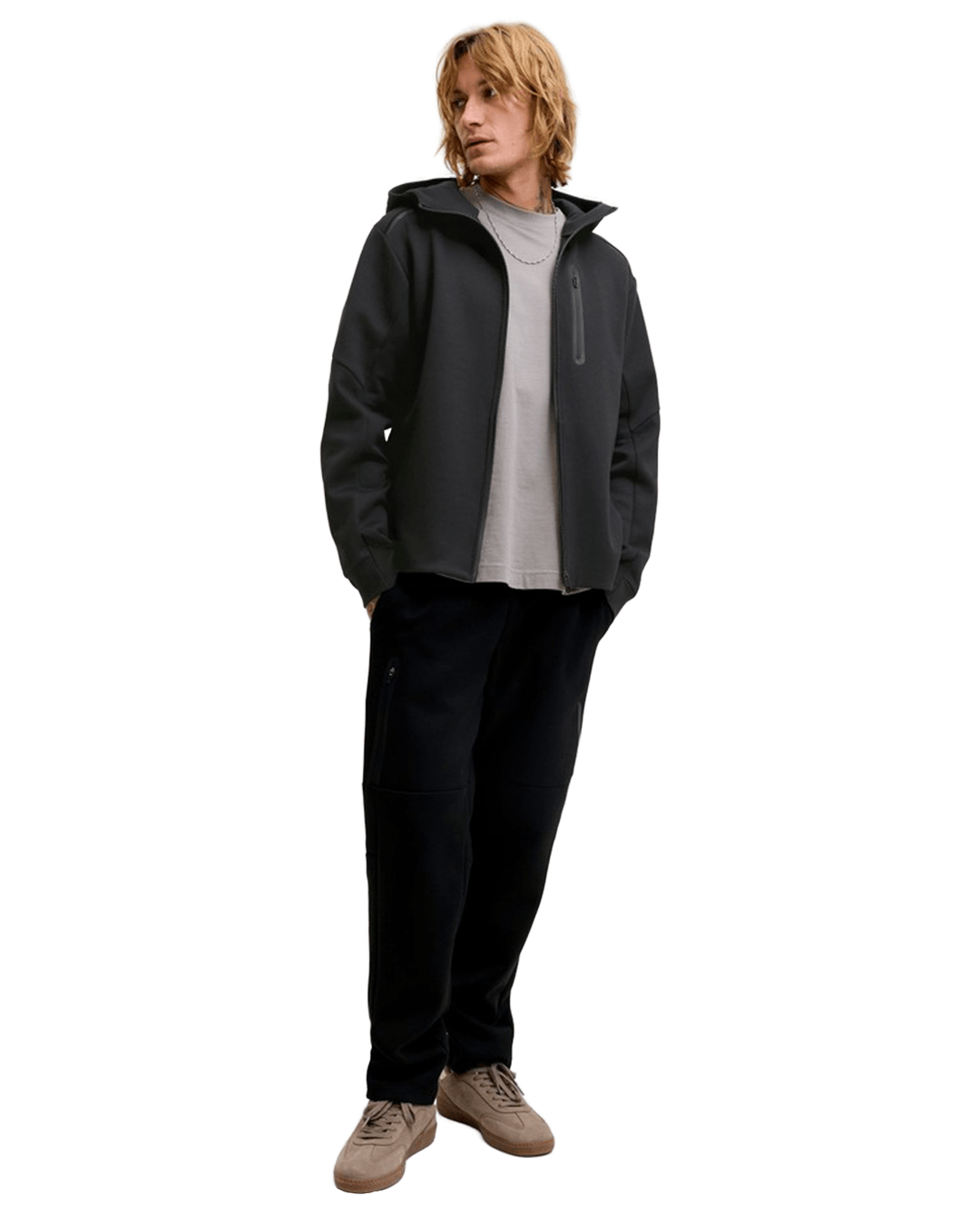 Jack & Jones Jumpers Jack & Jones Black Fusion Full-Zip Hoodie