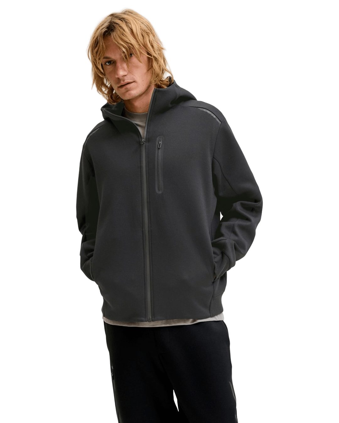 Jack & Jones Jumpers Jack & Jones Black Fusion Full-Zip Hoodie